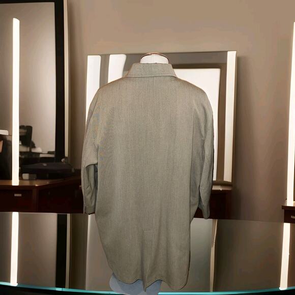 Movimento 4 Buttons 100% Wool Coat Made In Italy Size 50 Olive Green - Picture 2 of 9